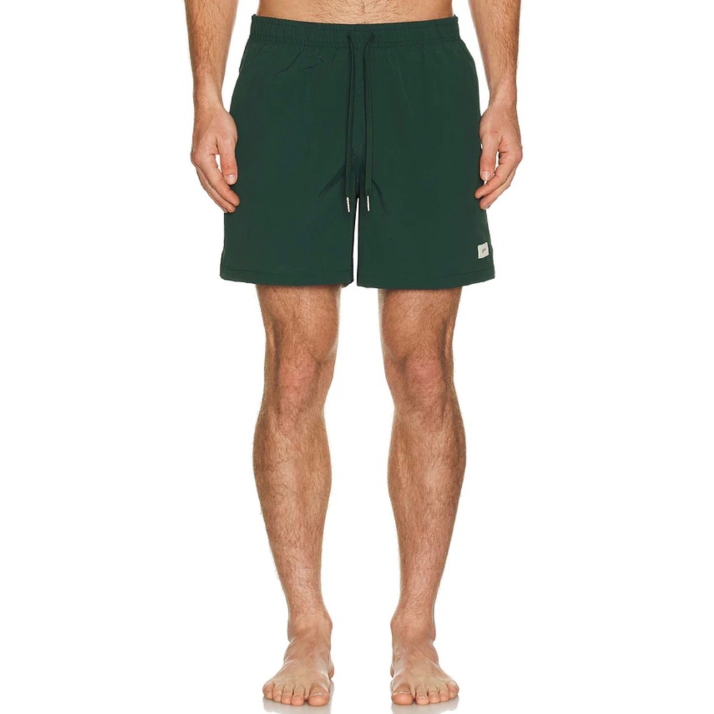 NWT Bather Swim Trunk in Solid Pine